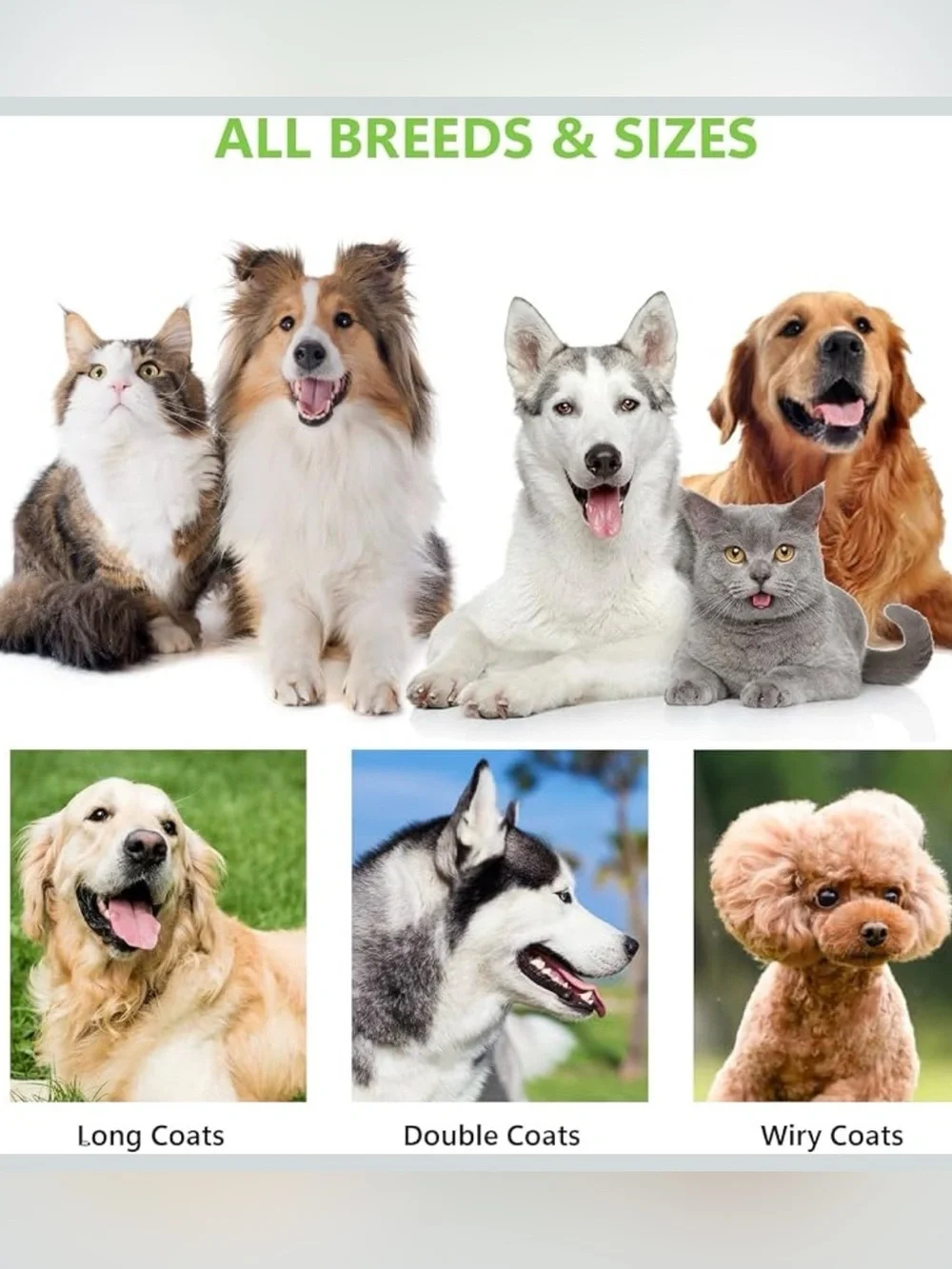 Deshedding dog brush for shedding, undercoat rake for dog and cat